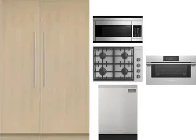 6 Piece Package Includes Refrigerator, Freezer, Cooktop, Wall Oven, Microwave And Dishwasher